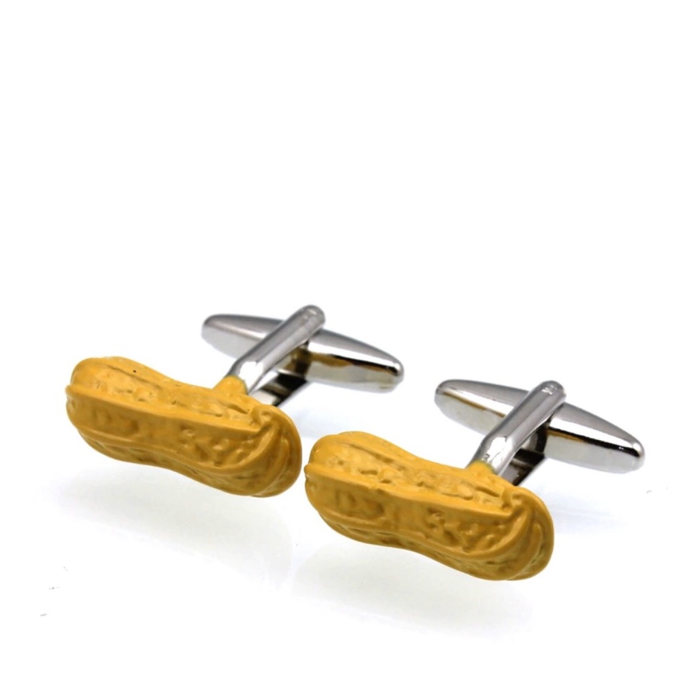 New Fun Peanut Cufflinks for Men